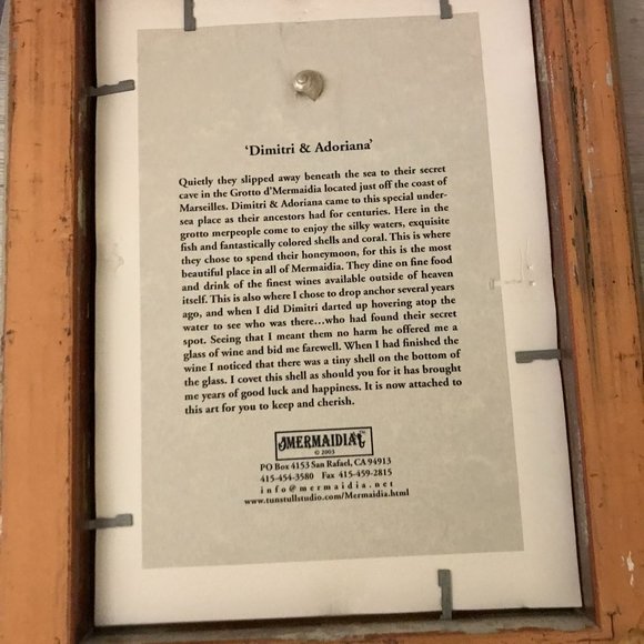 Glenn Tunstull Mermaidia DIMITRI & ADORIANA MERMAIDS Framed ART - Picture 3 of 4